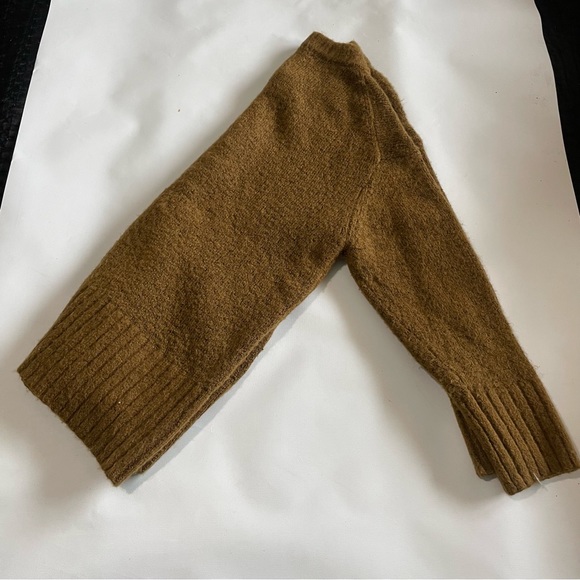 Vintage Aesthetic Cozy Brown Knit Zara Knit Oversized Sweater (Size Small - Picture 2 of 12